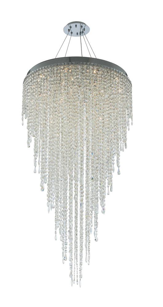 Tenuta 32in Conv Pendant Flush Mount Crystal