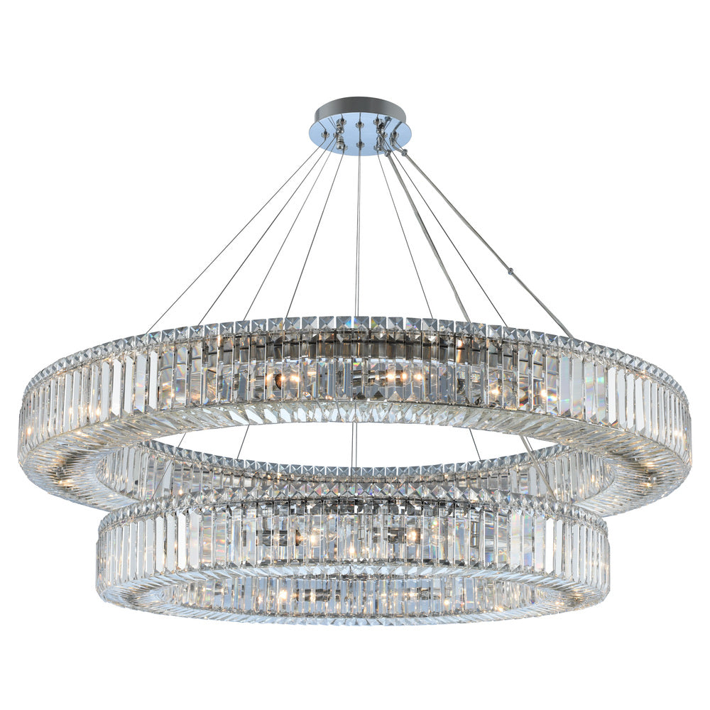 Quantum Rondelle 30 LT 2Tier Round Pendant