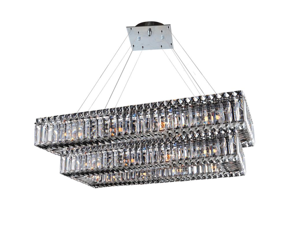 Baguette 43 in 2-Tier Pendant