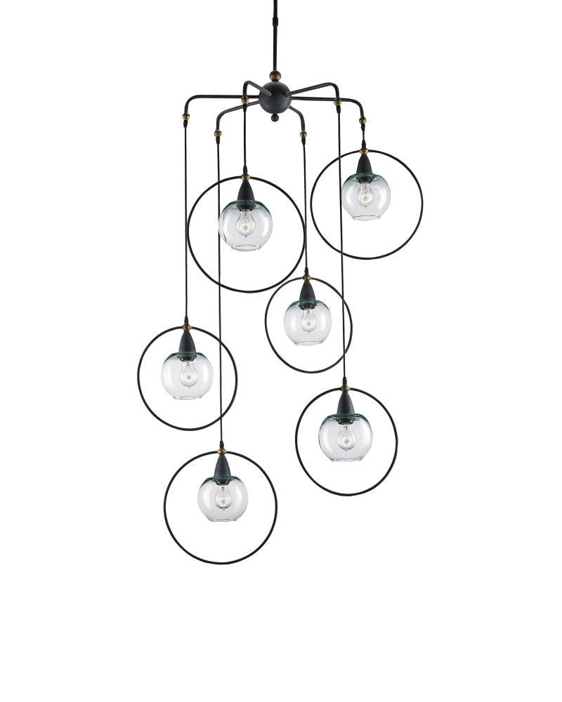 Moorsgate Black Multi-Pendant