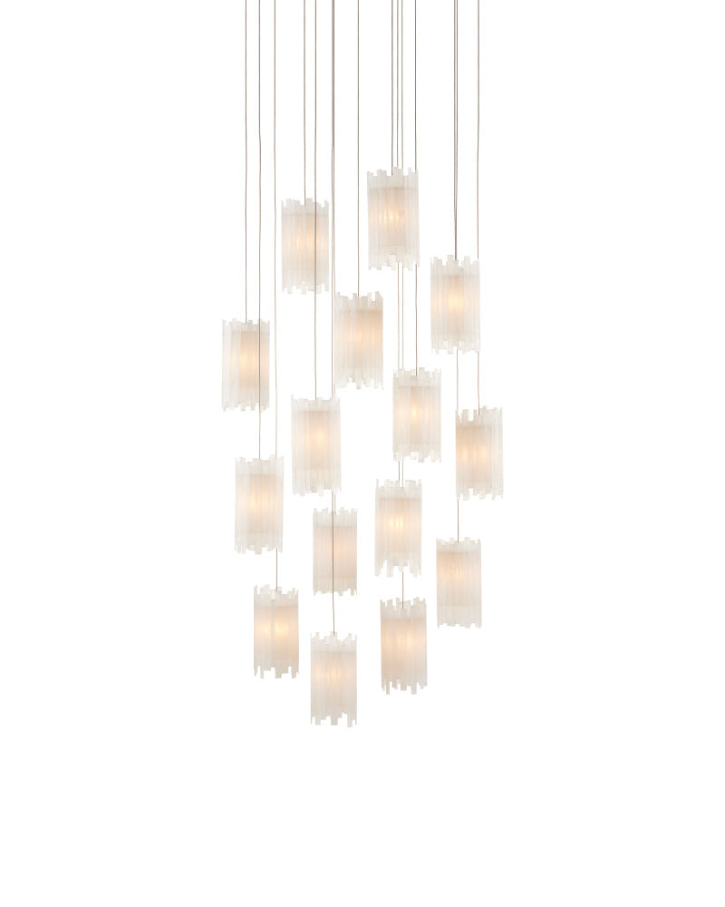 Escenia 15-Light Round Multi-Drop Pendant