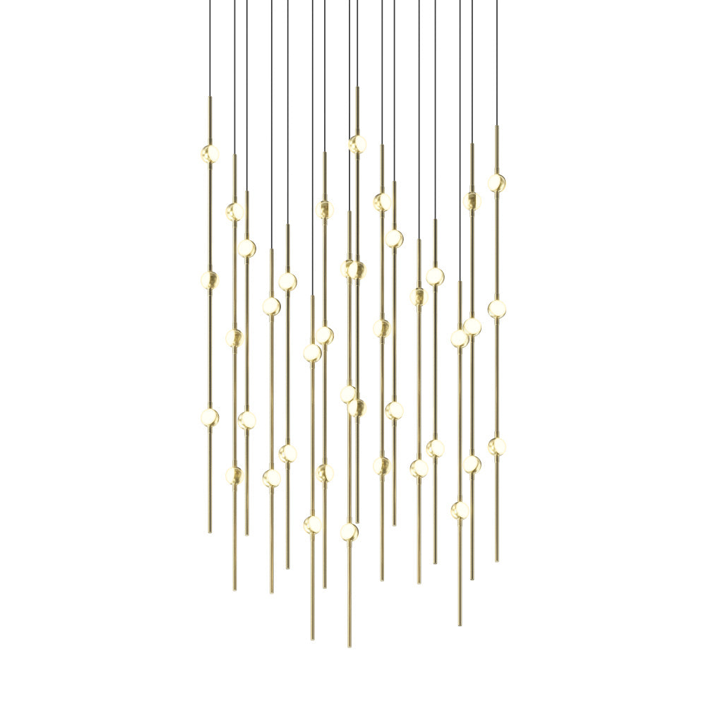 Aries 24" Square LED Pendant (2700K) w/20' Cords