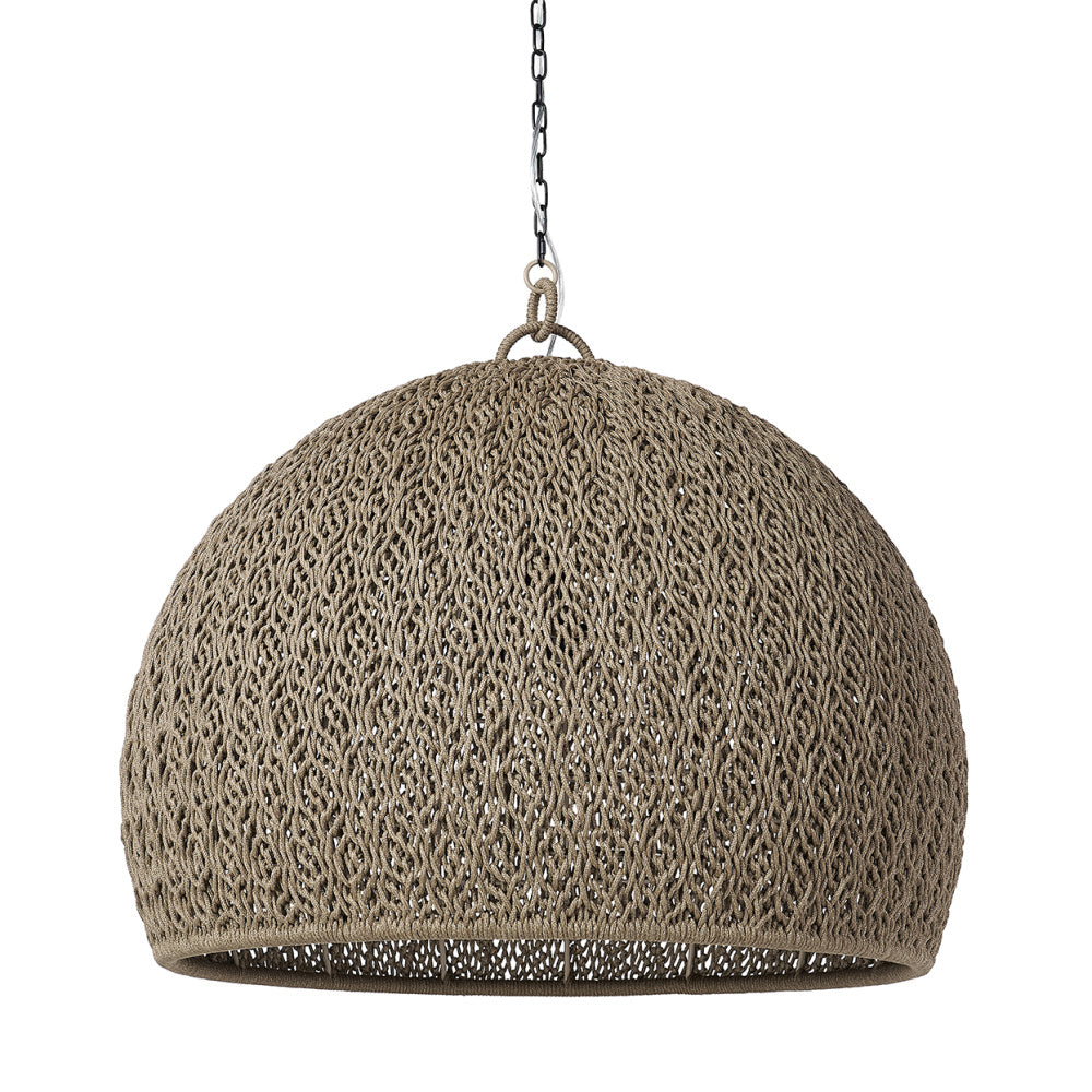 JENSON OUTDOOR CHANDELIER LARGE BROWN
