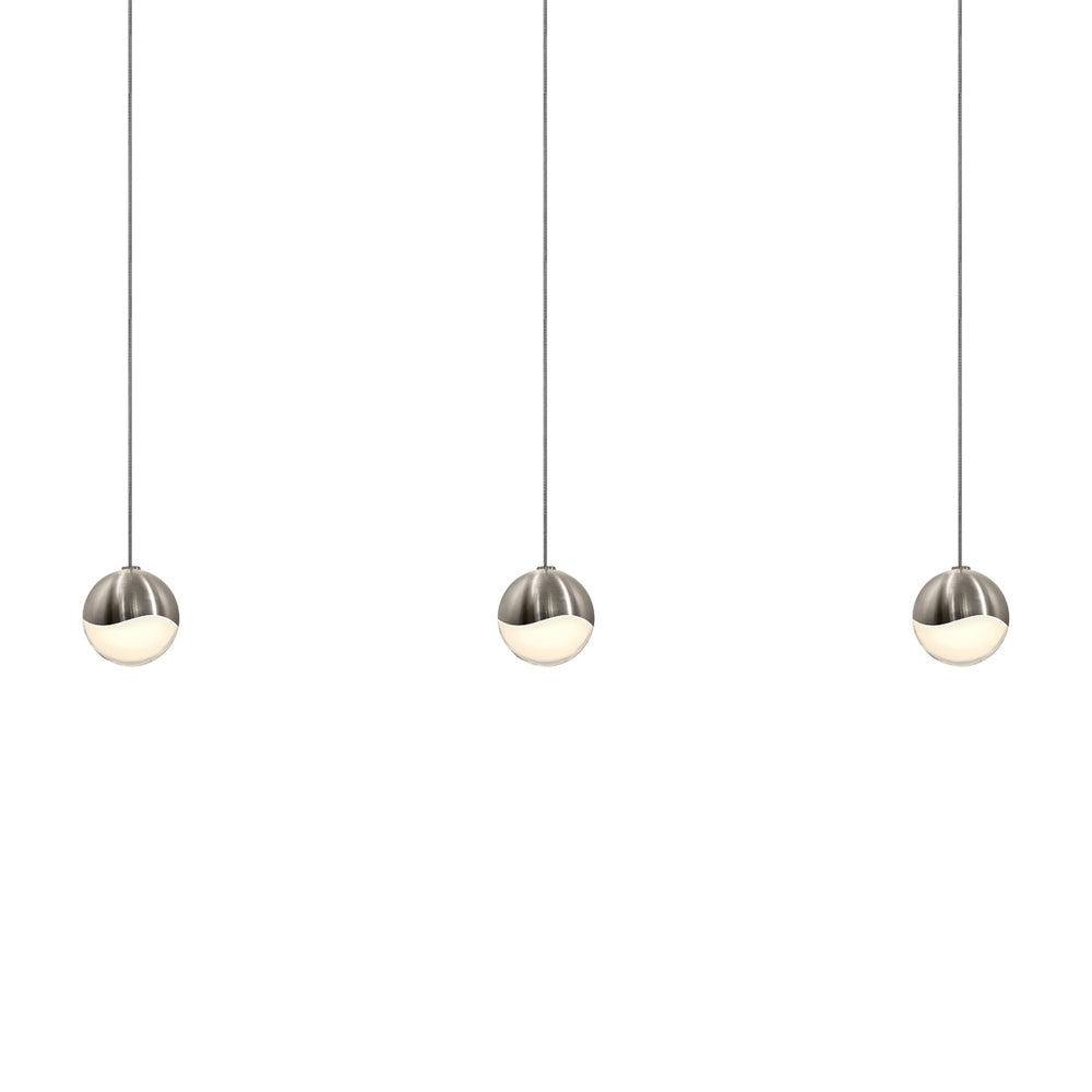 3-Light Rectangle Small LED Pendant