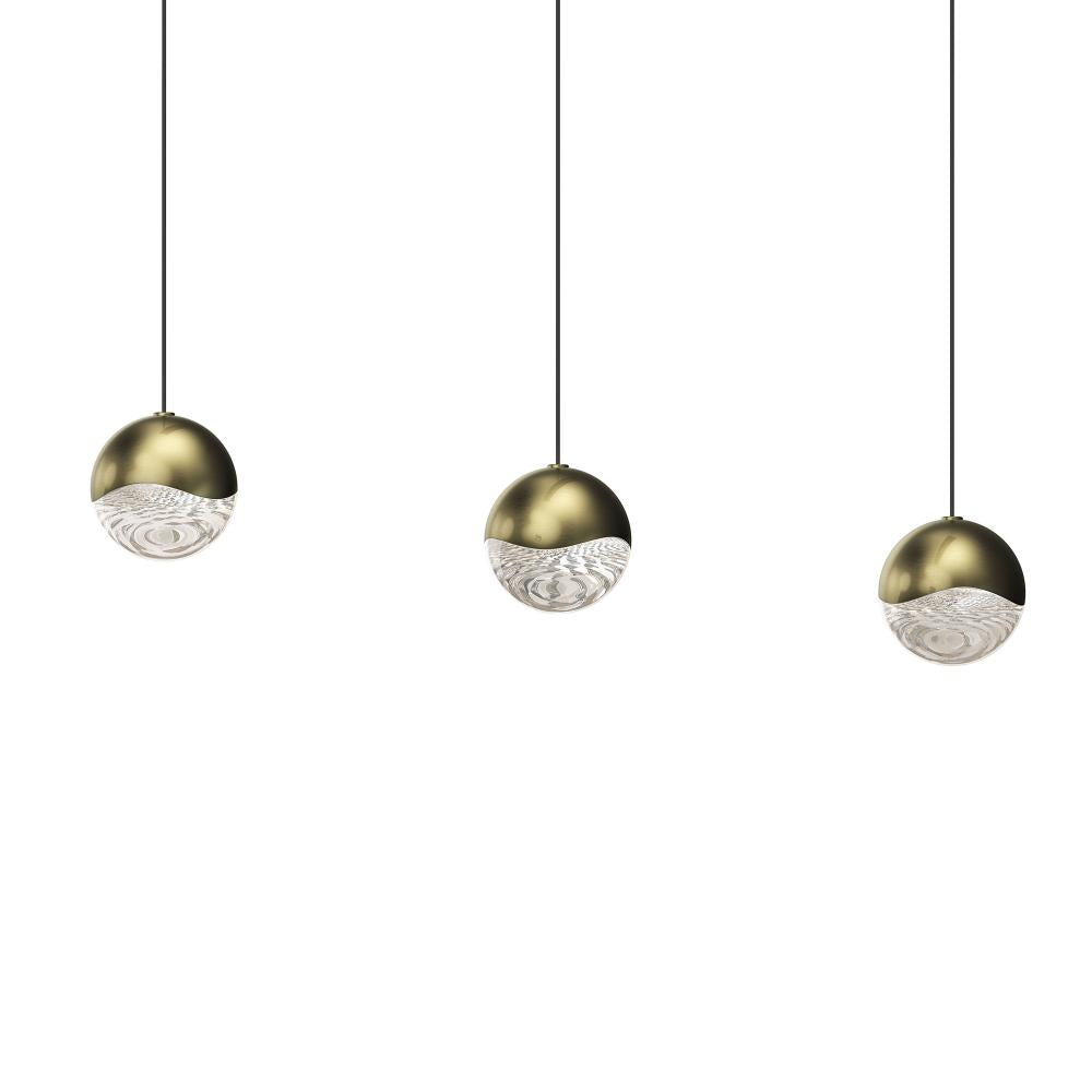 3-Light Rectangle Medium LED Pendant
