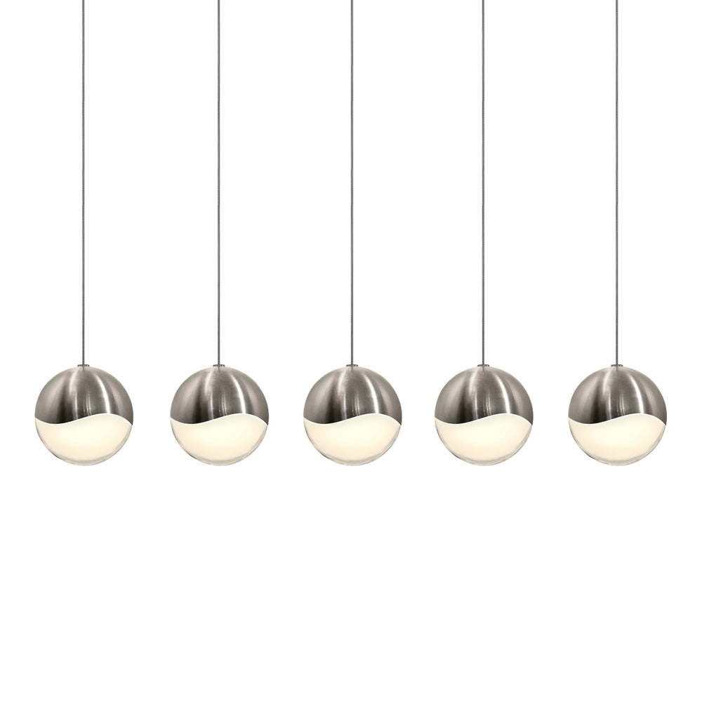 5-Light Rectangle Large LED Pendant