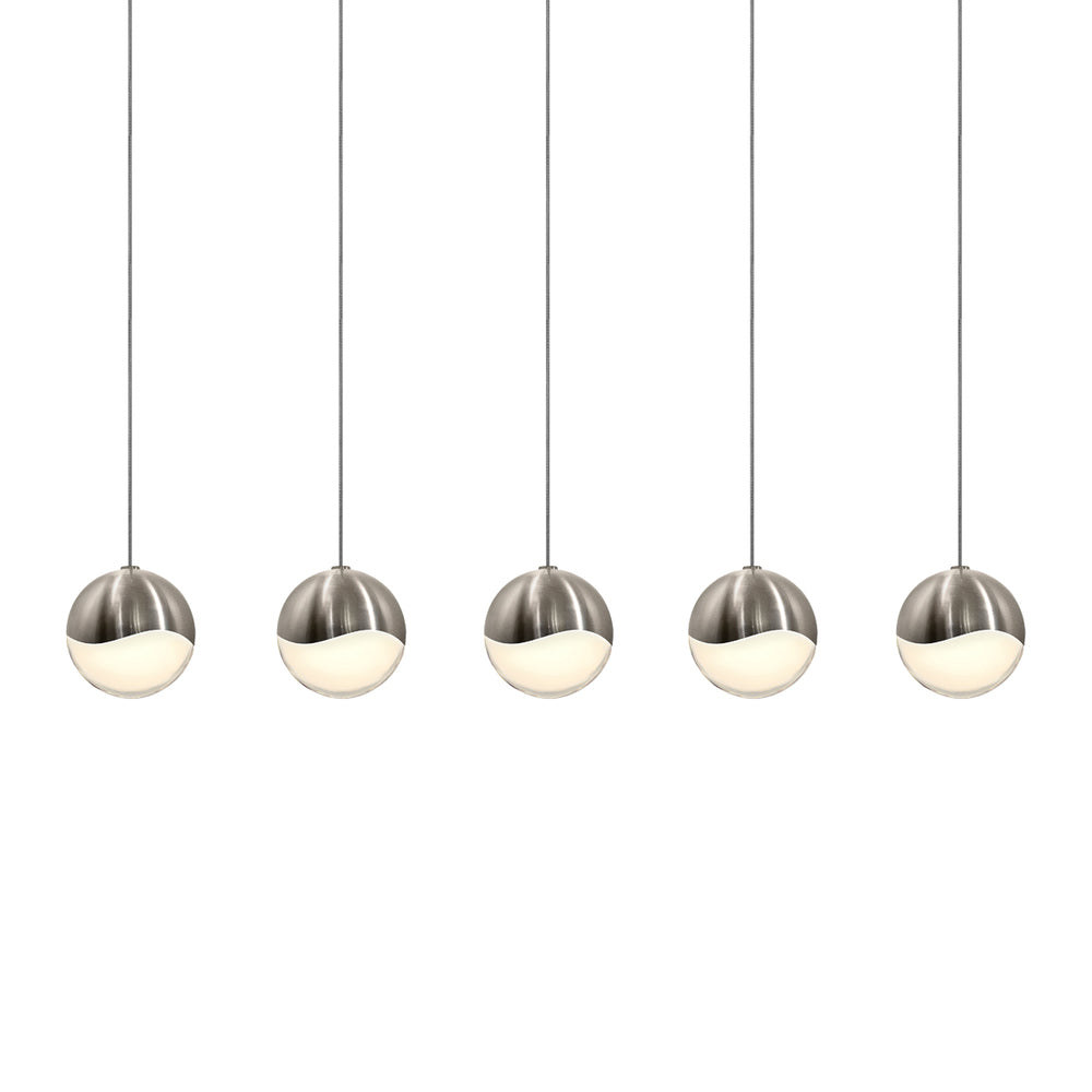 5-Light Rectangle Medium LED Pendant