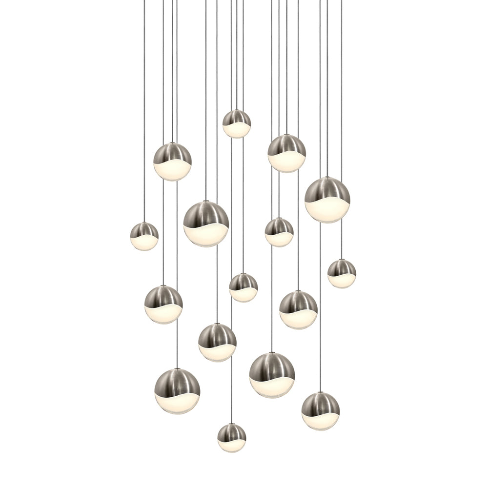 16-Light Square Assorted Pendant