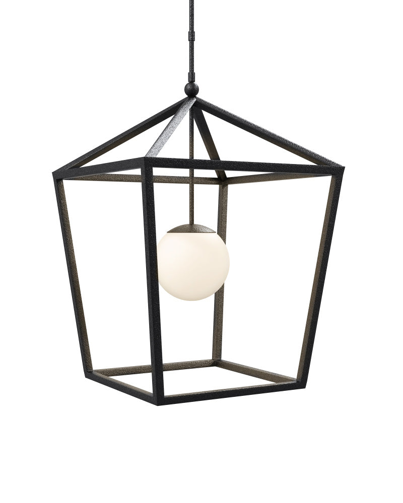 Denison Large Black Outdoor Lantern