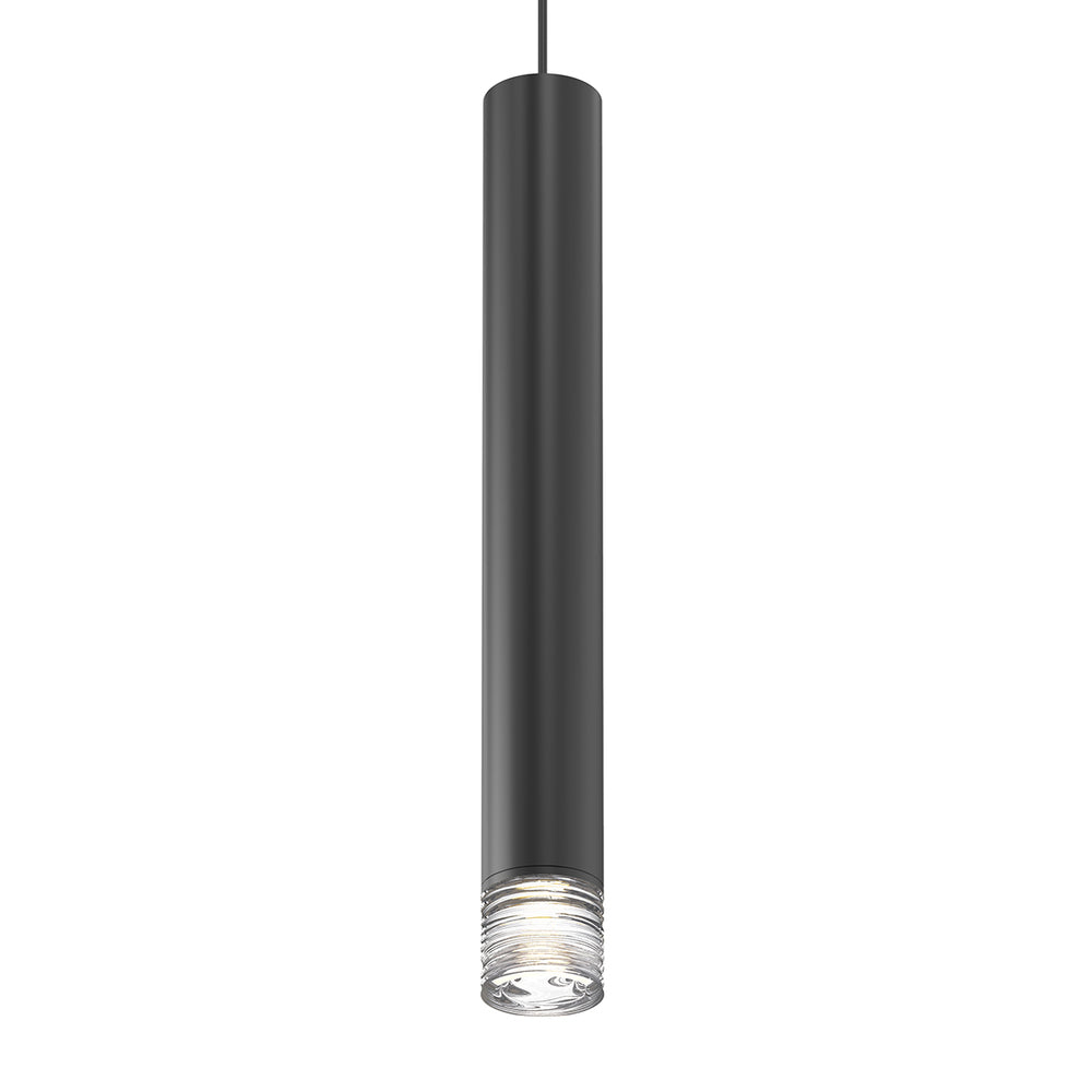 3" Tall LED Pendant w/Clear Ribbon Glass Trim and 25° Narrow Flood Lens
