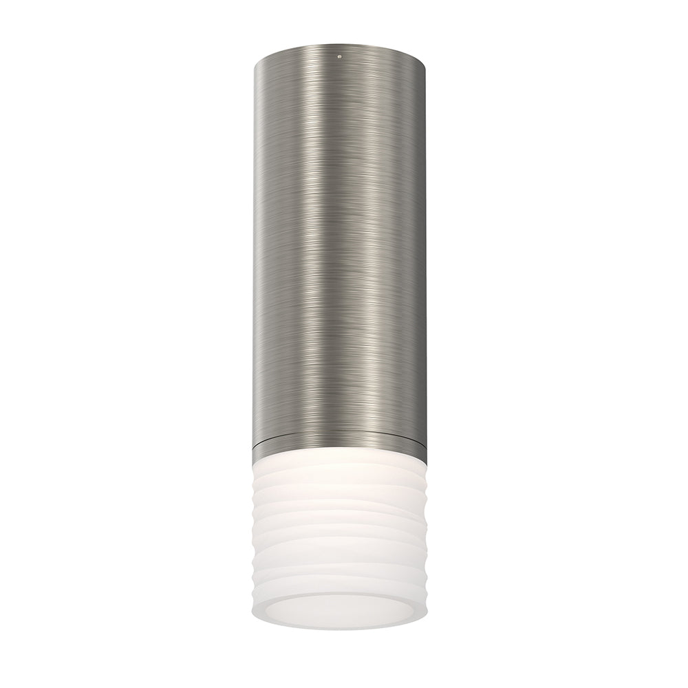 3" Small LED Conduit Mount w/Etched Ribbon Glass Trim and 25° Narrow Flood Lens
