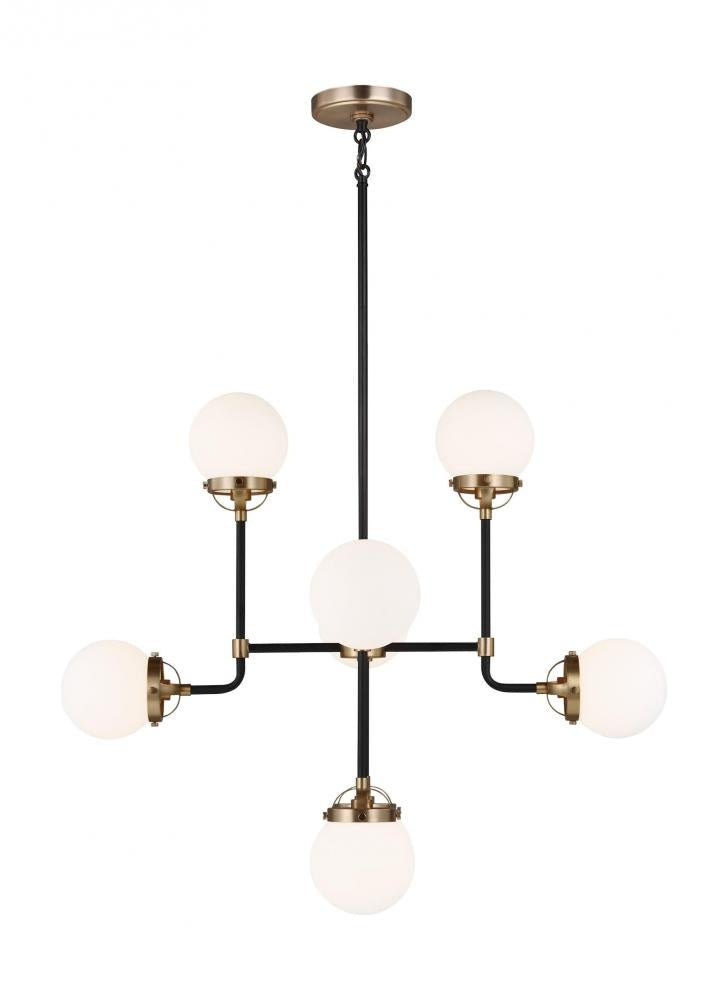 Cafe Eight Light Small Chandelier