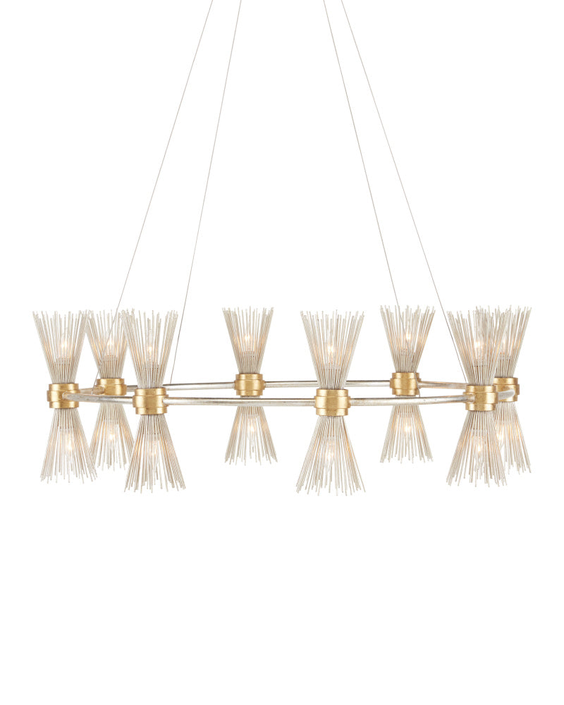 Novatude Gold & Silver Chandelier
