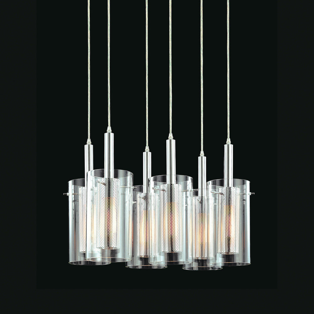 6-Light Rectangle Pendant