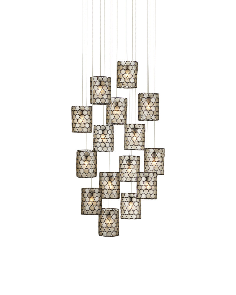 Regatta 15-Light Round Multi-Drop Pendant