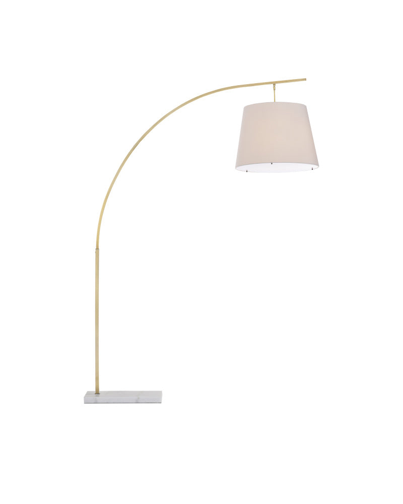 Cloister Large Brass Floor Lamp