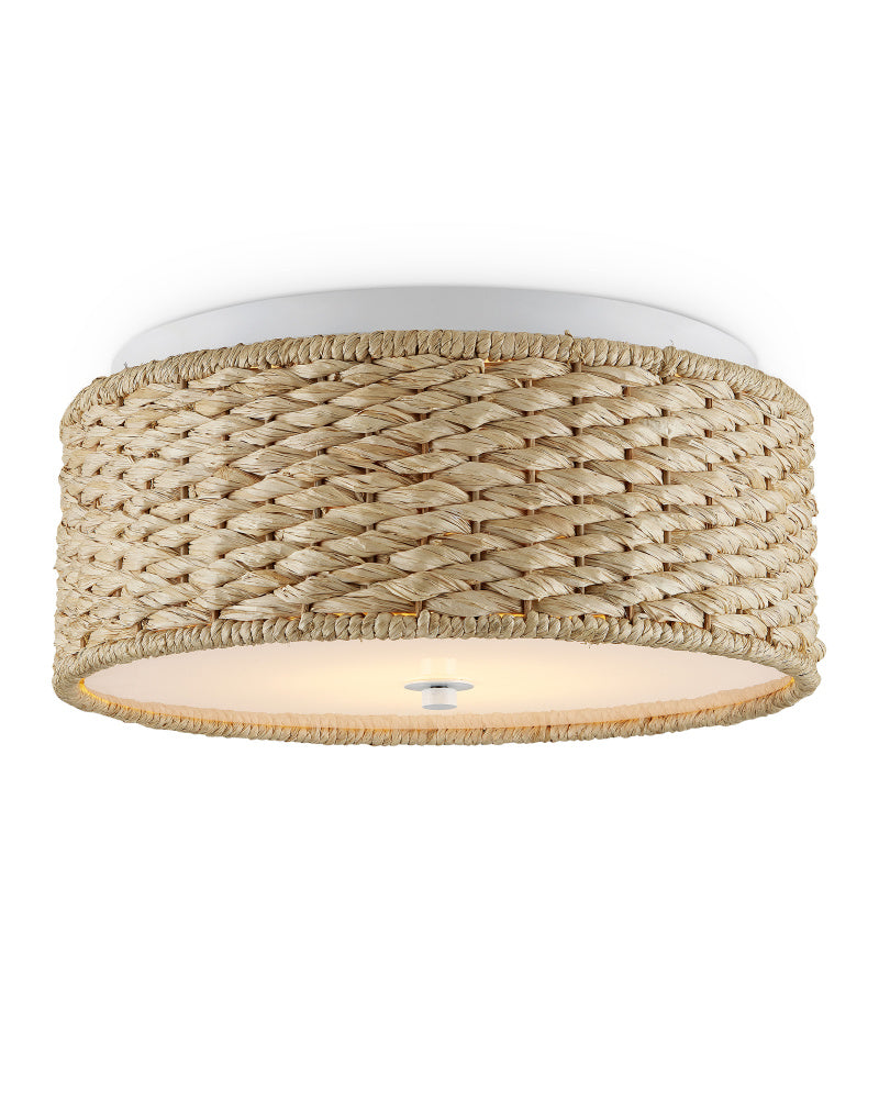 Colchester Raffia Flush Mount