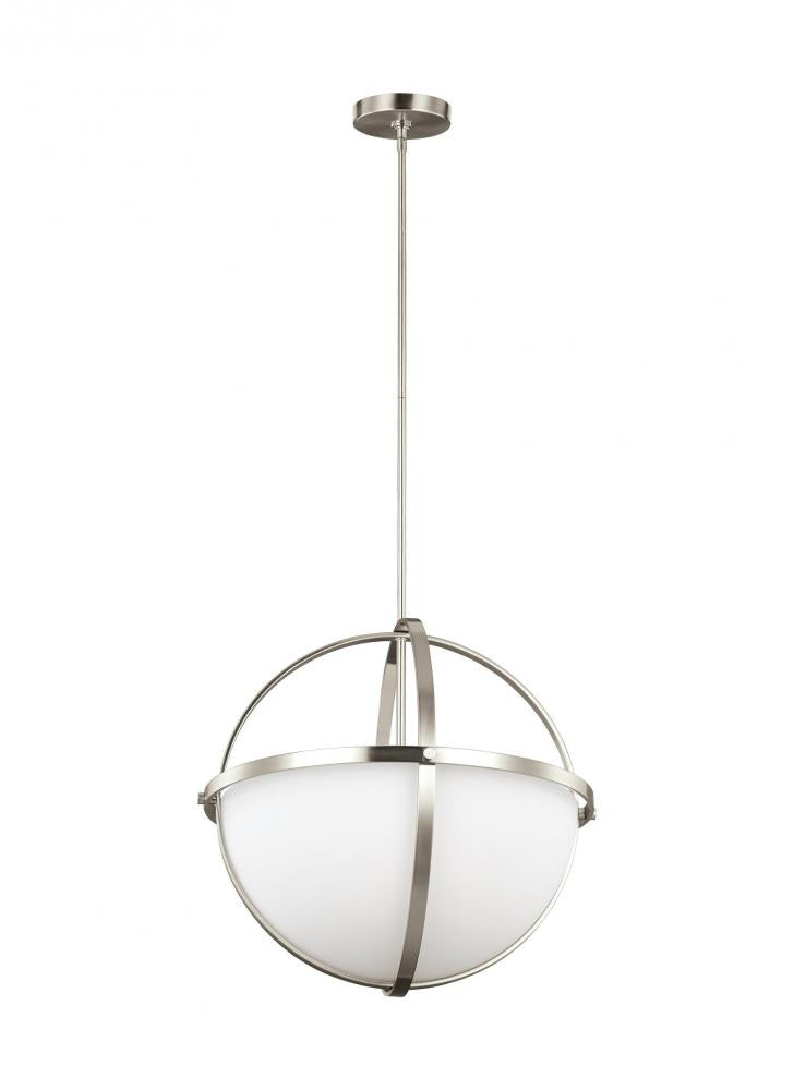 Alturas contemporary 3-light indoor dimmable ceiling pendant hanging chandelier pendant light in bru