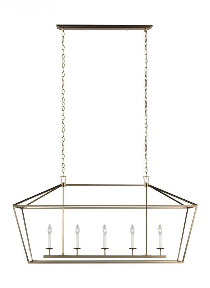 Dianna Five Light Medium Linear Chandelier