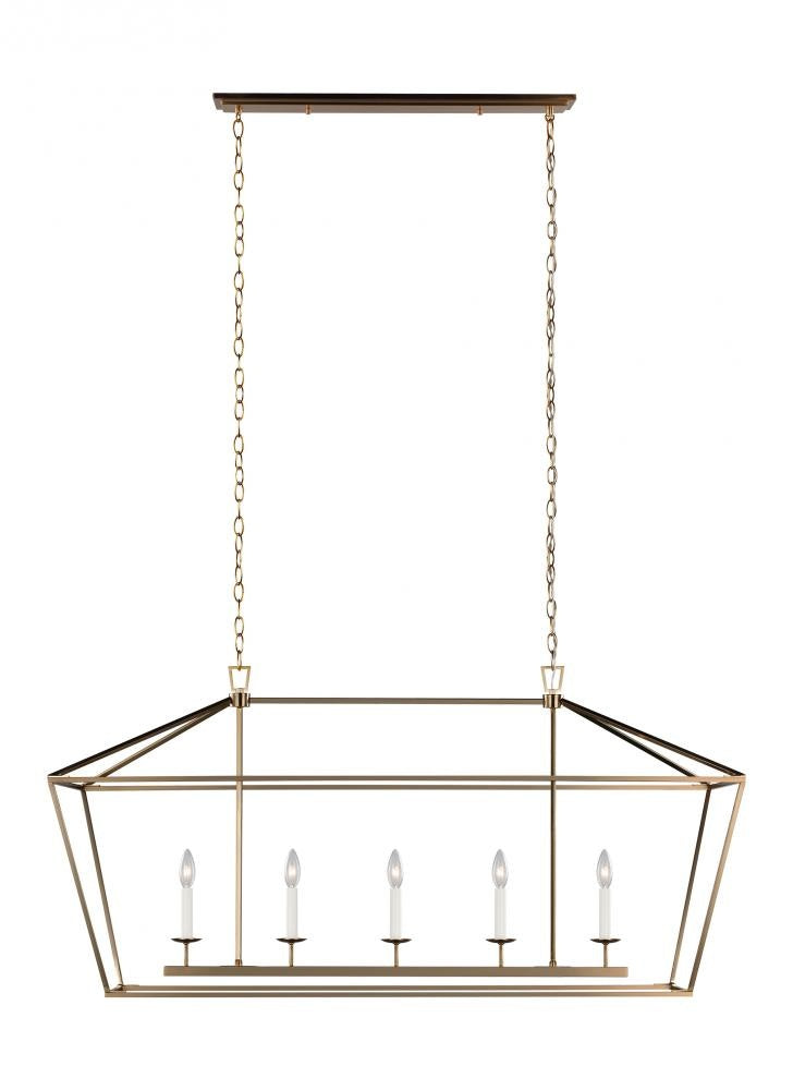 Dianna Five Light Medium Linear Chandelier