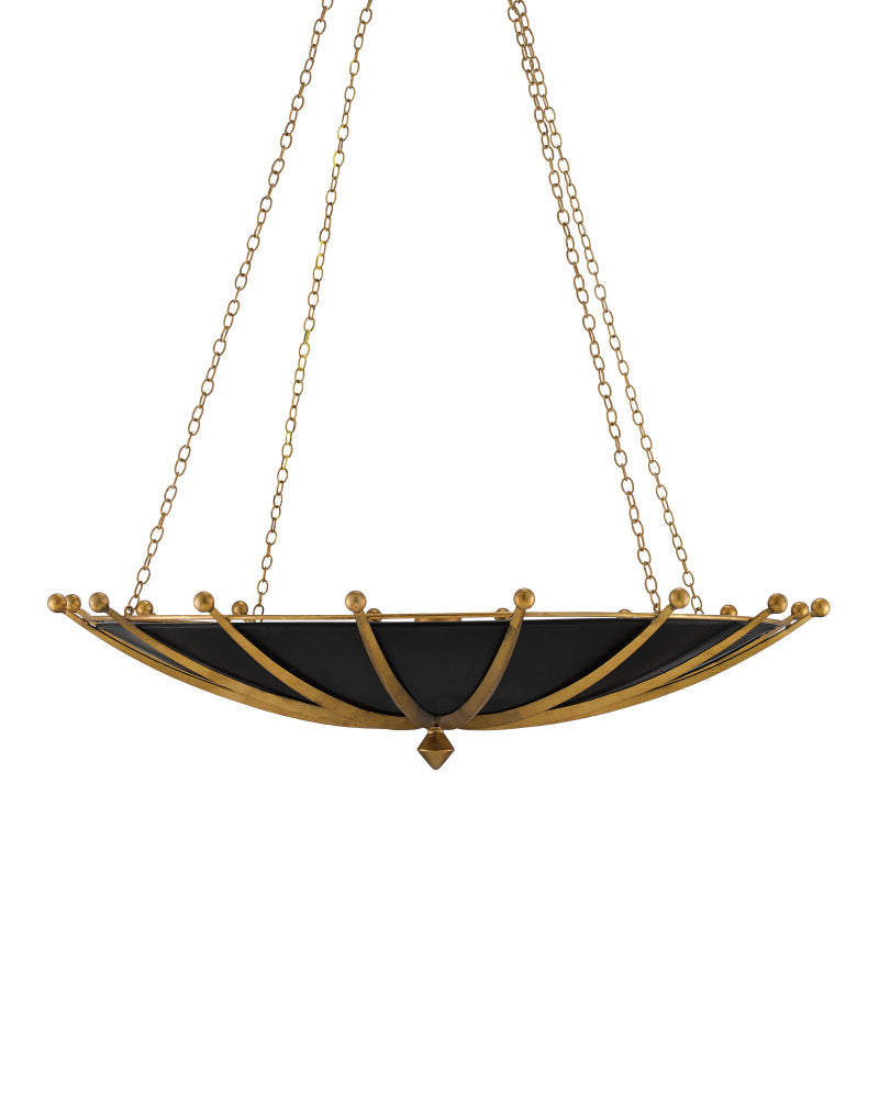 Fontaine Black & Gold Chandelier