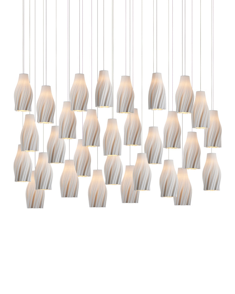 Posh 30-Light Linear Multi-Drop Pendant