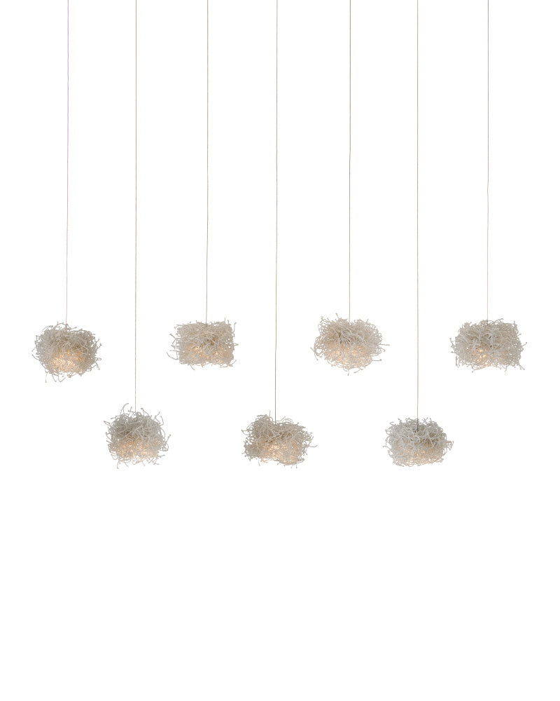 Birds Nest 7-Light Linear Multi-Drop Pendant