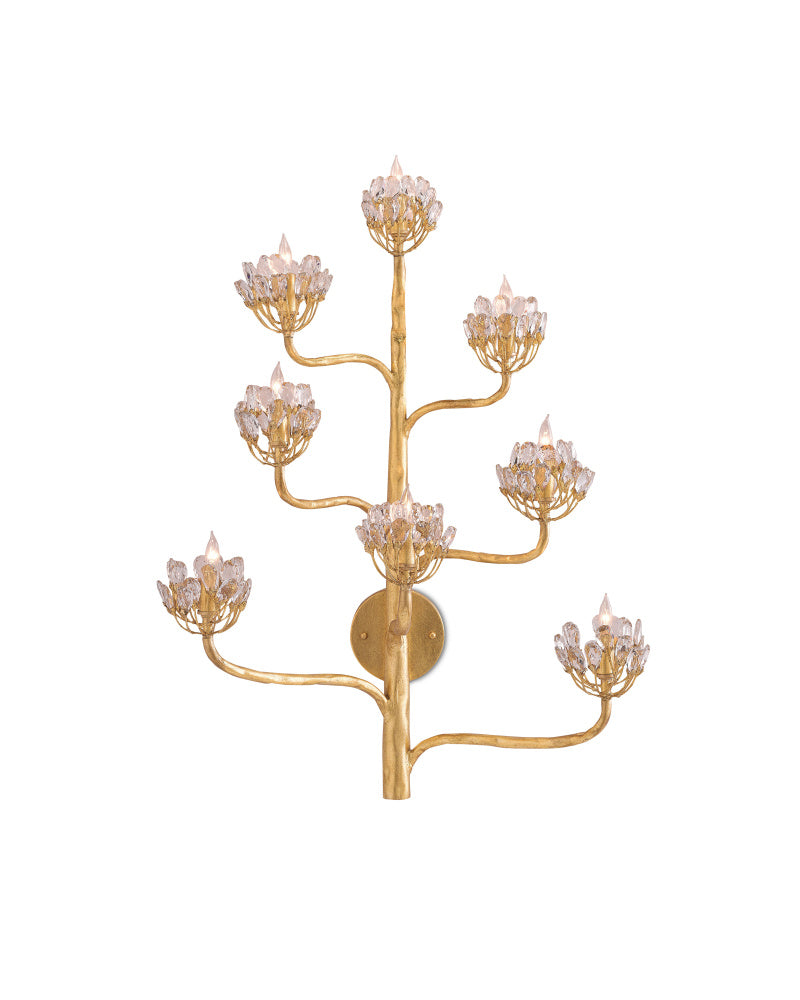 Agave Americana Gold Wall Sconce