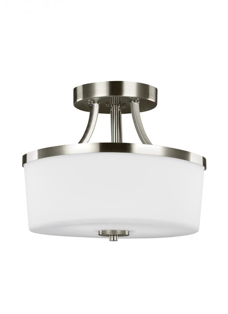 Hettinger Two Light Semi-Flush Convertible Pendant