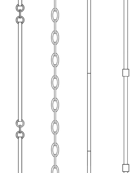 3' Silver leaf chain 0812