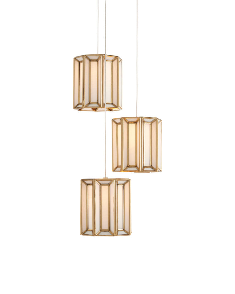 Daze 3-Light Round Multi-Drop Pendant