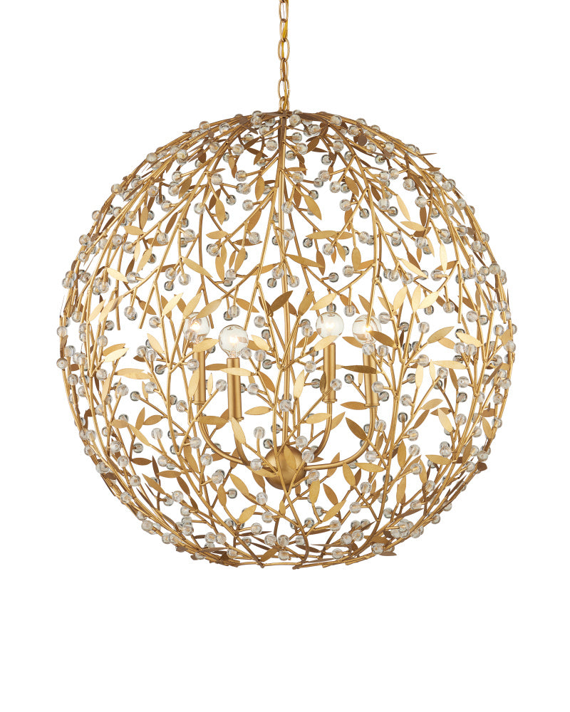 Secret Garden Gold Orb Chandelier