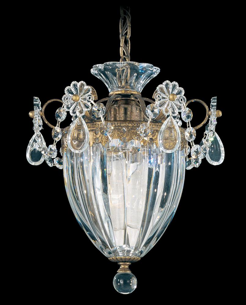 Bagatelle 1 Light 120V Mini Pendant in Heirloom Bronze with Clear Radiance Crystal