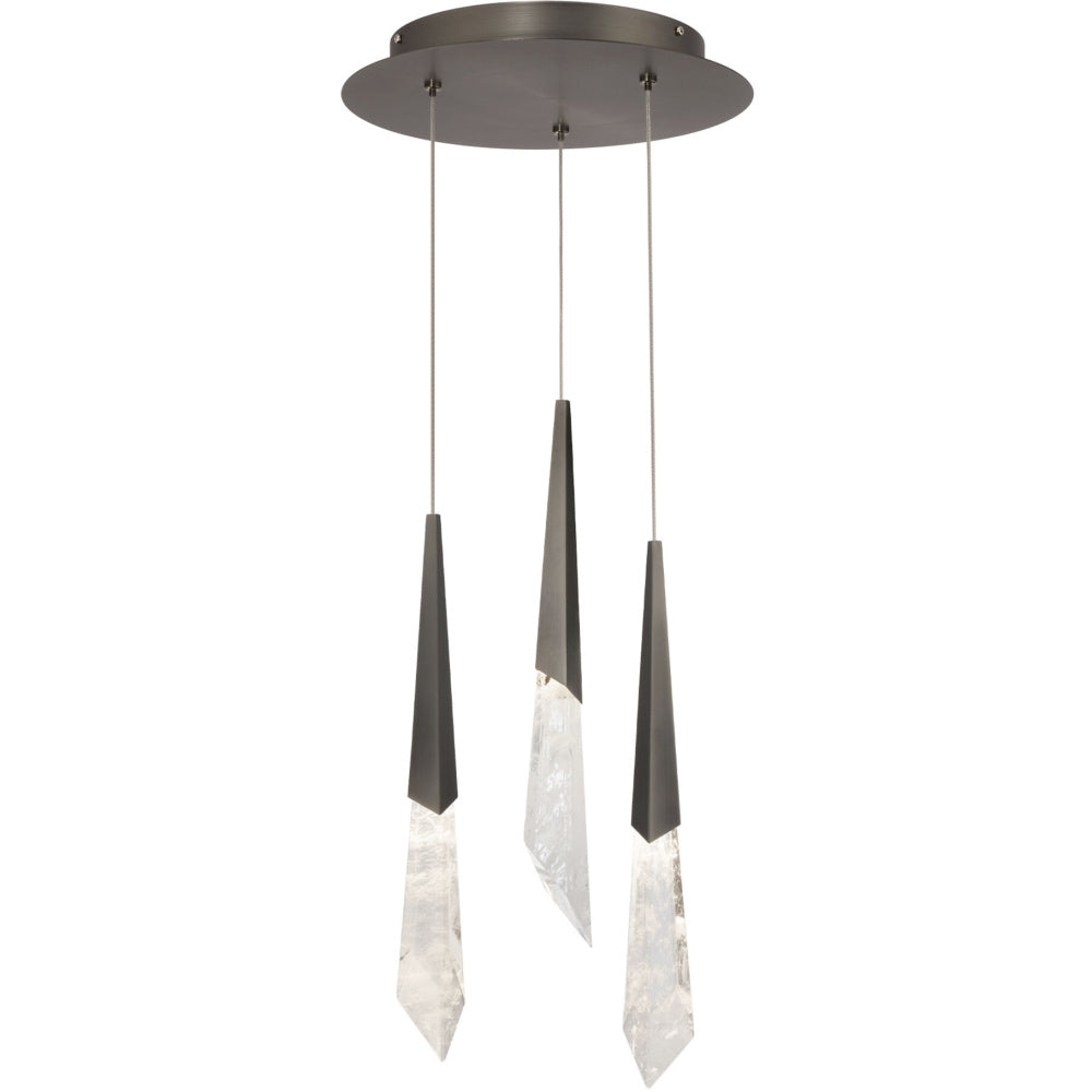 Solitude 3 Light 120-277V Multi-Light Pendant (Round Canopy) in Antique Nickel