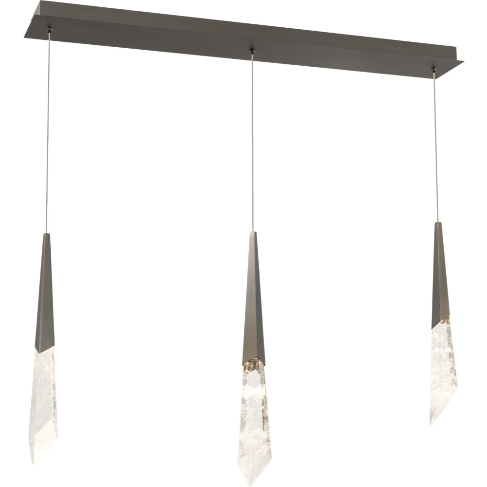Solitude 3 Light 120-277V Multi-Light Pendant (Linear Canopy) in Antique Nickel