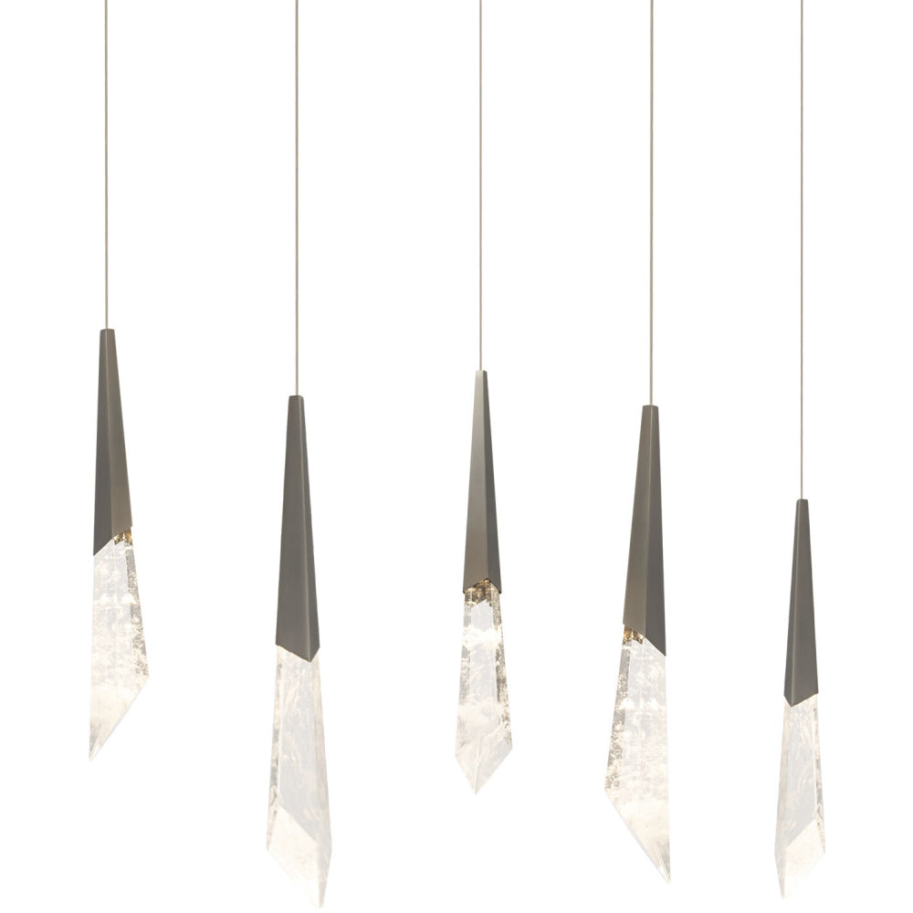 Solitude 5 Light 120-277V Multi-Light Pendant (Linear Canopy) in Antique Nickel