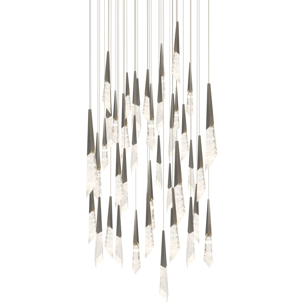 Solitude 41 Light 120-277V Multi-Light Pendant (Square Canopy) in Antique Nickel