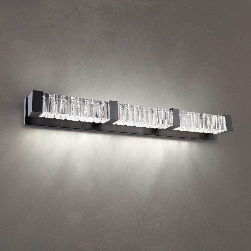 Guild 38in LED 3000K/3500K/4000K 120V-277V Bath Vanity & Wall Light in Black