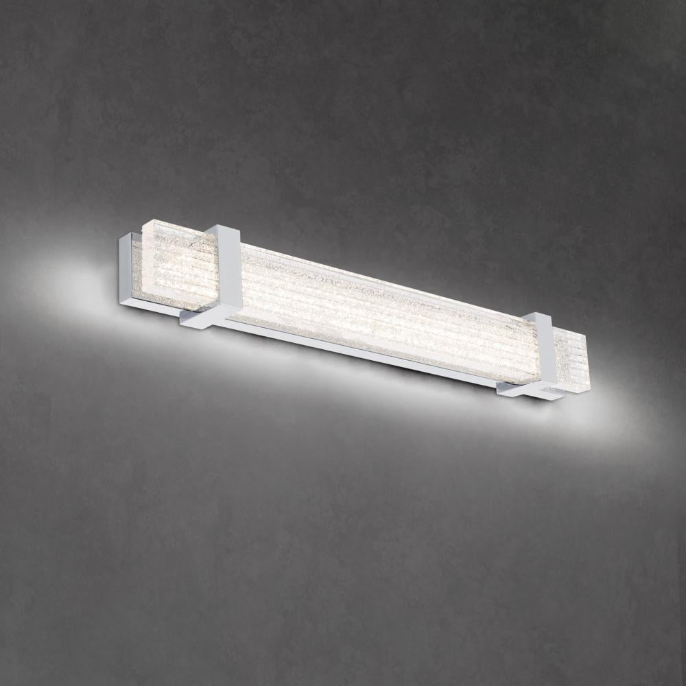 Verandah 27in LED 3000K/3500K/4000K 120V-277V Bath Vanity & Wall Light in Polished Chrome