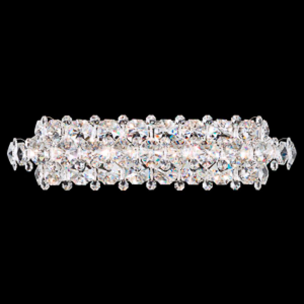 Baronet 5 Light 110V Wall Sconce in Stainless Steel with Clear Crystals From Swarovski®