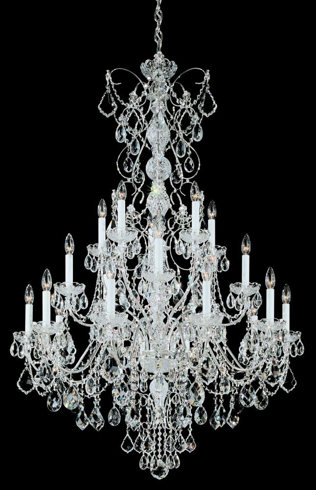 Century 20 Light 120V Chandelier in French Gold with Clear Heritage Handcut Crystal