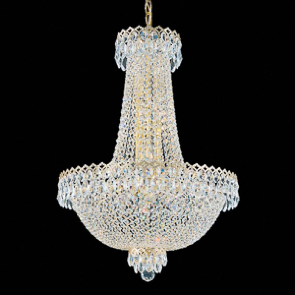 Camelot 12 Light 110V Chandelier in Silver with Clear Gemcut® Crystal