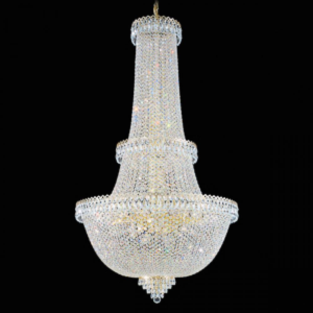 Camelot 57 Light 110V Chandelier in Silver with Clear Gemcut® Crystal