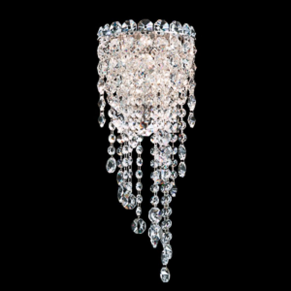 Chantant 2 Light 110V Wall Sconce in Stainless Steel with Clear Heritage Crystal