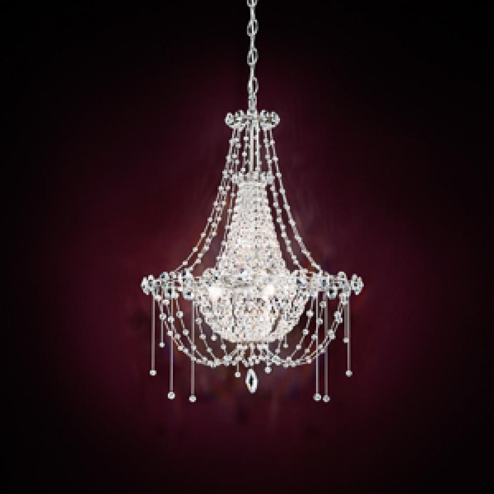 Chrysalita 6 Light 110V Chandelier in Stainless Steel