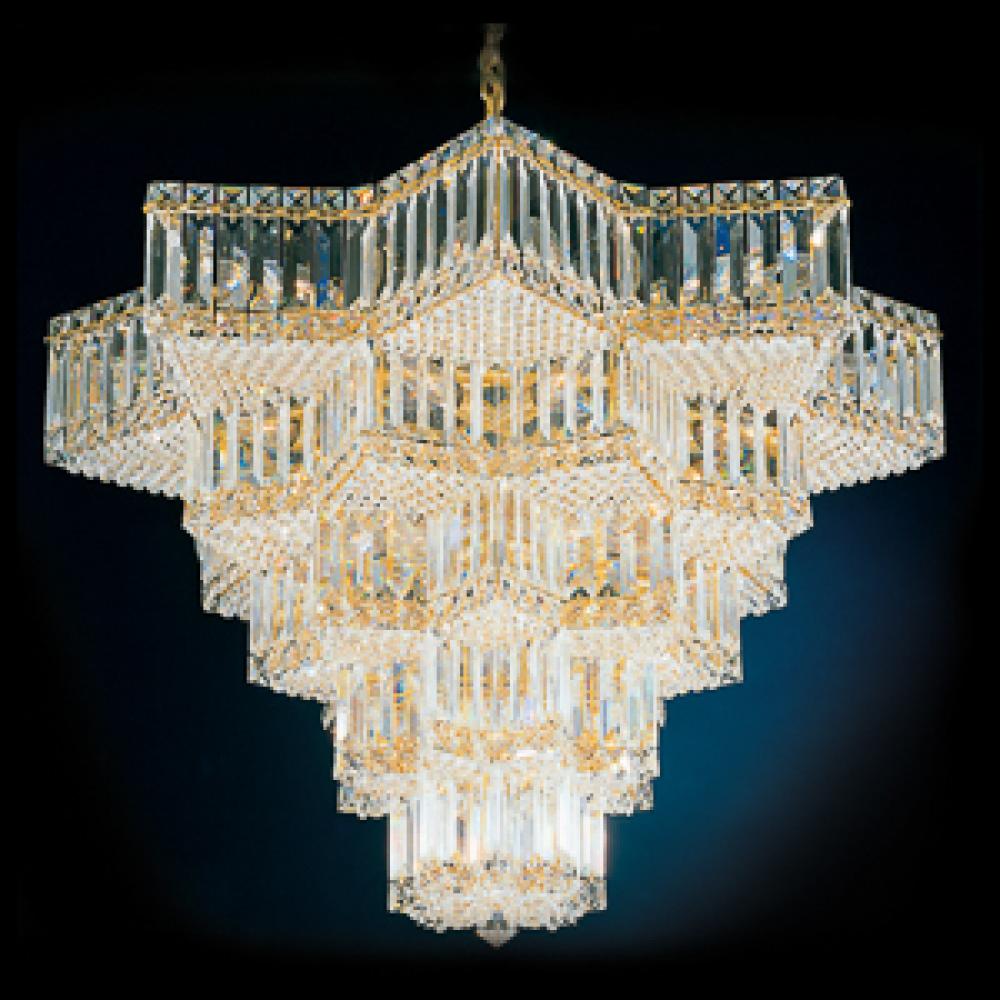 Equinoxe 31 Light 110V Chandelier in Silver with Clear Gemcut® Crystal