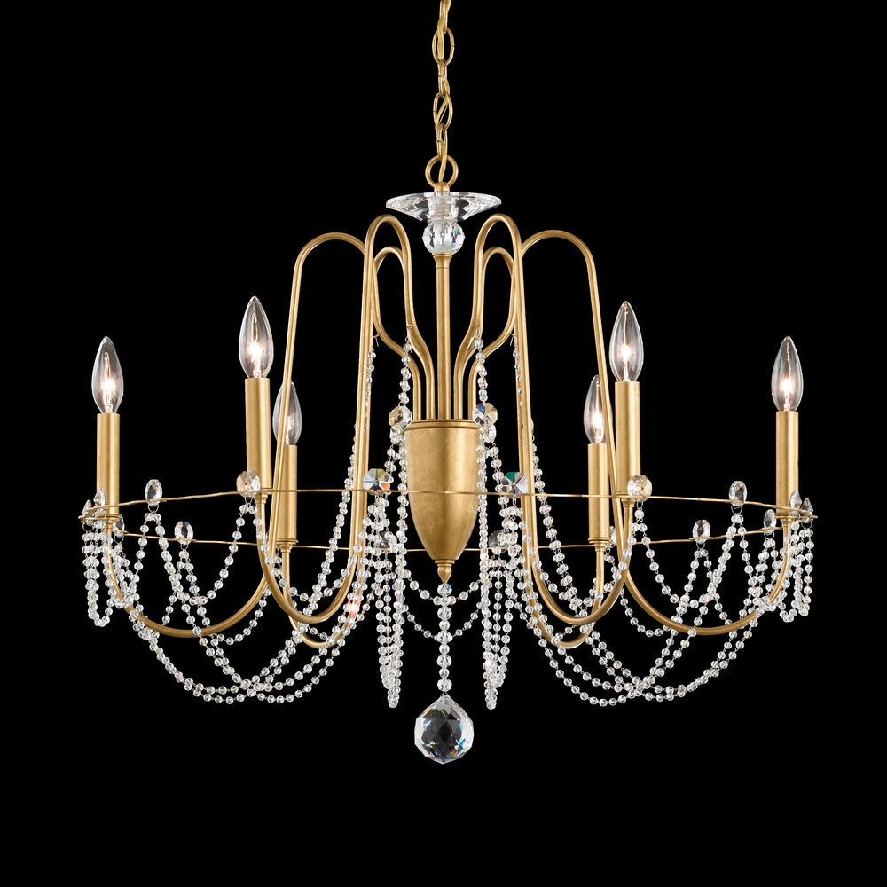 Esmery 6 Light 120V Chandelier in French Gold with Clear Optic Crystal