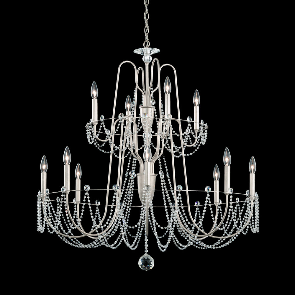 Esmery 12 Light 120V Chandelier in Aurelia with Clear Optic Crystal