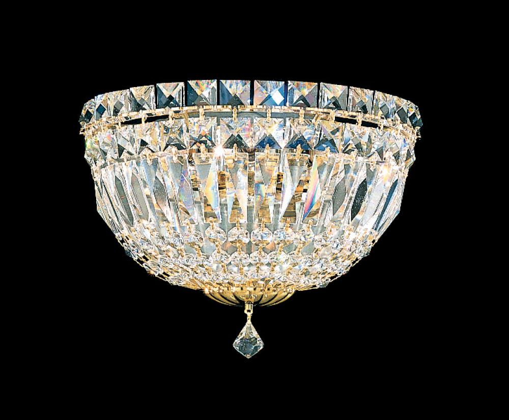 Petit Crystal Deluxe 3 Light 120V Wall Sconce in Polished Silver with Clear Radiance Crystal
