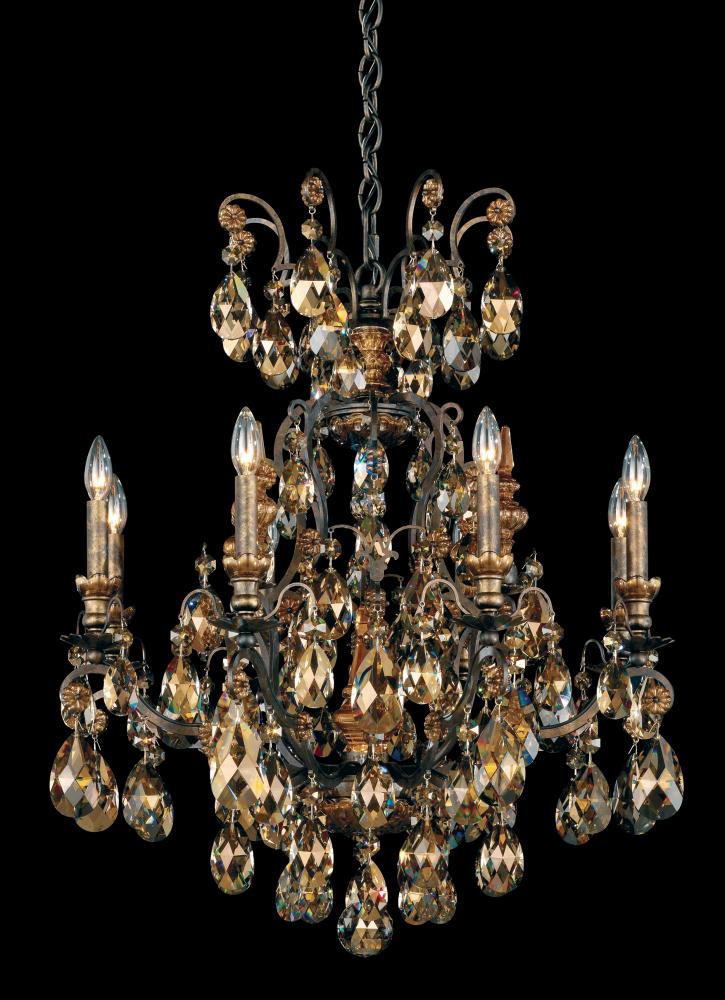 Renaissance 9 Light 120V Chandelier in French Gold with Crystals from Swarovski®